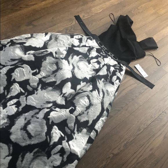 Teri Jon A-line Evening Gown with Embellished Belt - Picture 3 of 13